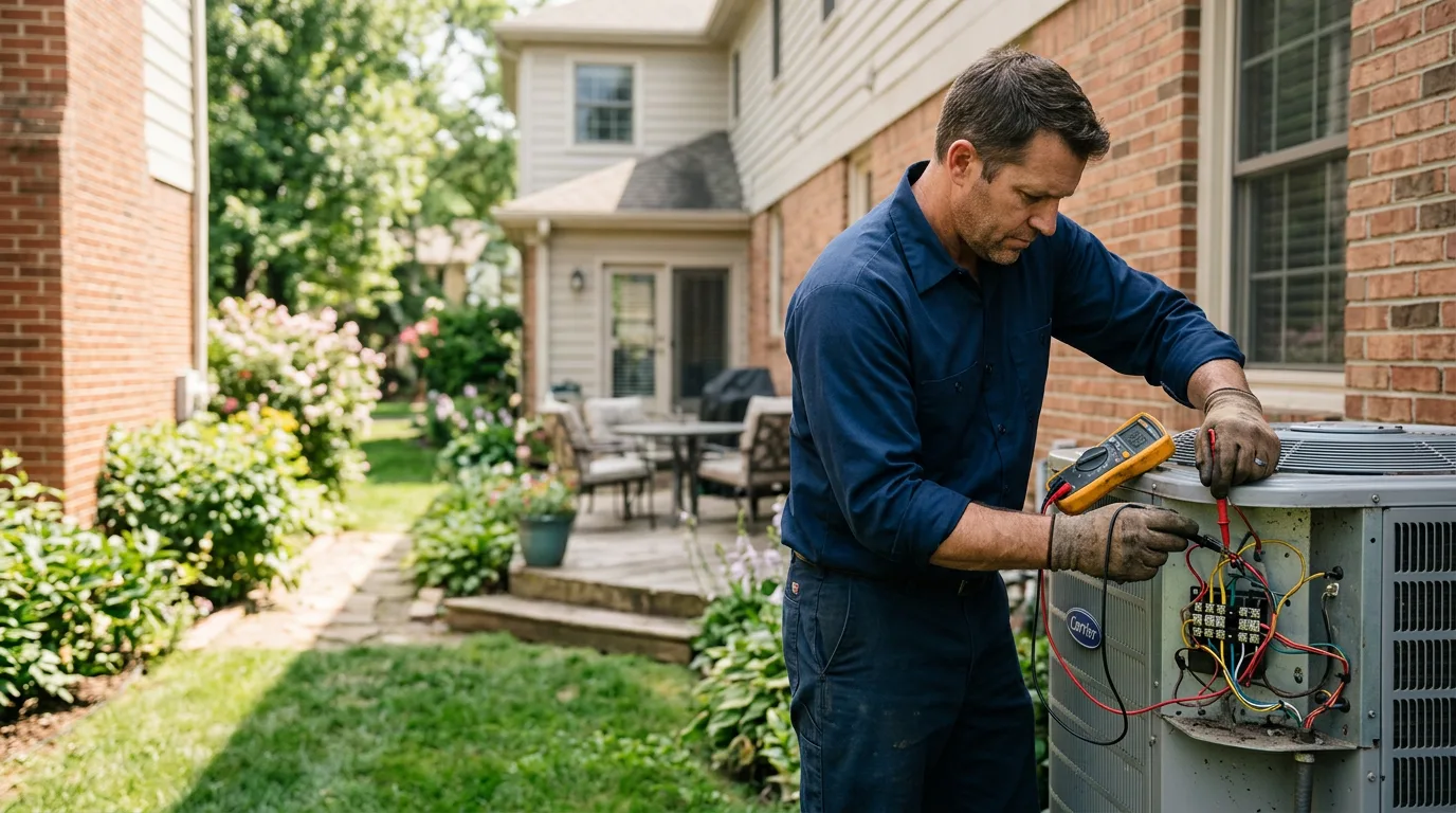 HVAC technician working near Valmora, NM